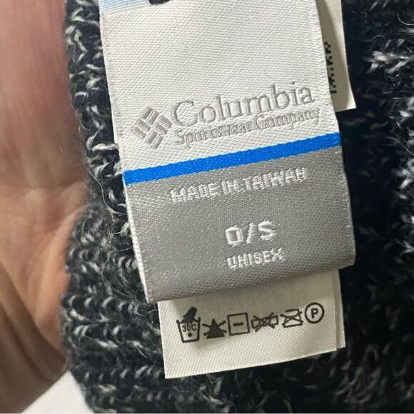 Columbia whirlibird unisex black gray knit Beanie hat OS - Picture 8 of 10
